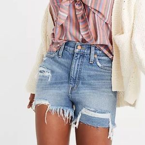 Madewell Mom Jean Shorts